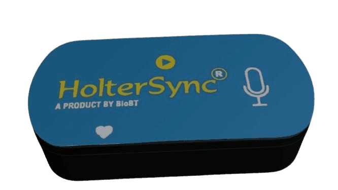 HolterSync — Portable single-lead ECG recorder with AI-assisted analysis — a clinical-grade reading in about a minute
